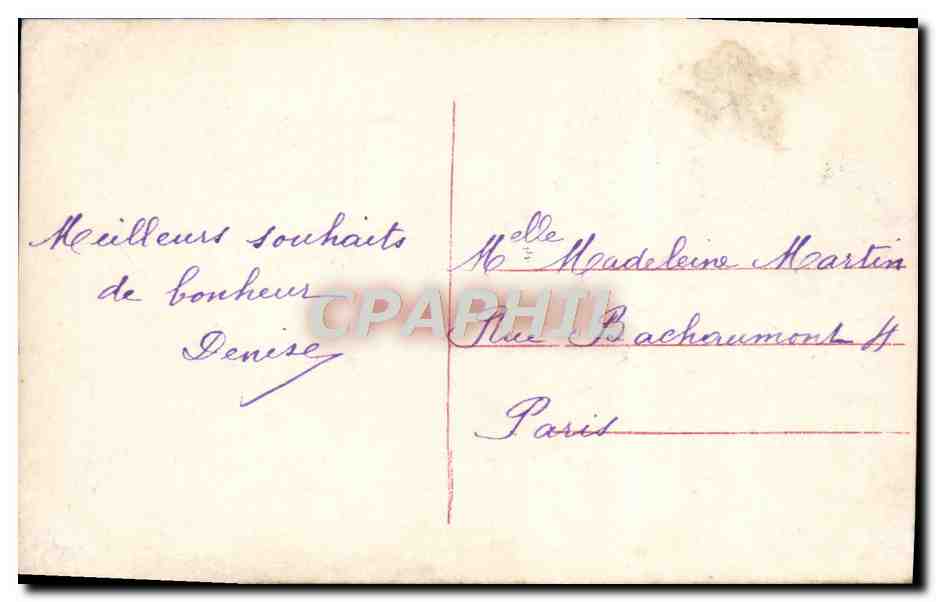 CPA Fantaisie Enfant Fer a cheval — Rückseite