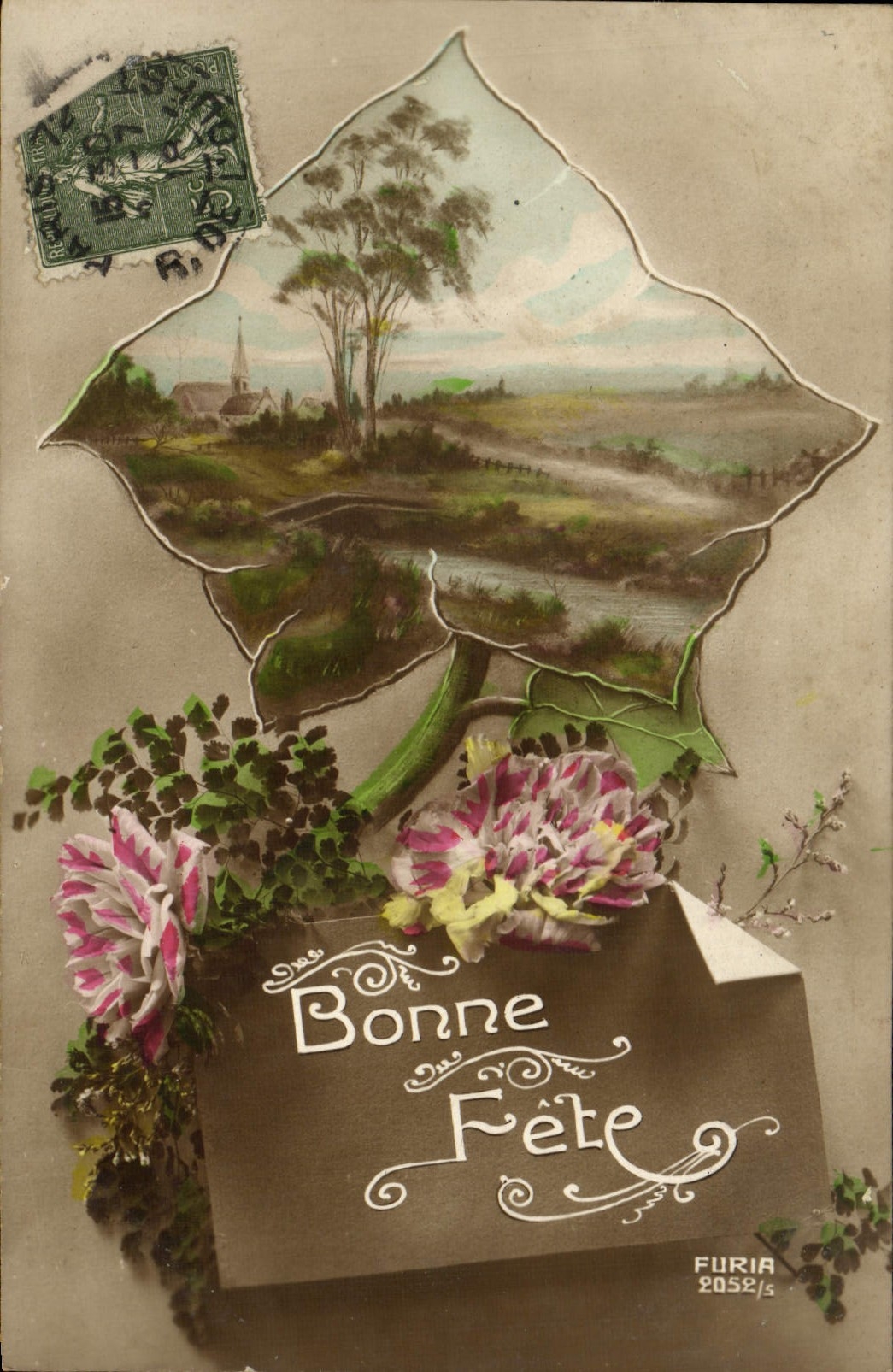 CPA Fantaisie Fleurs