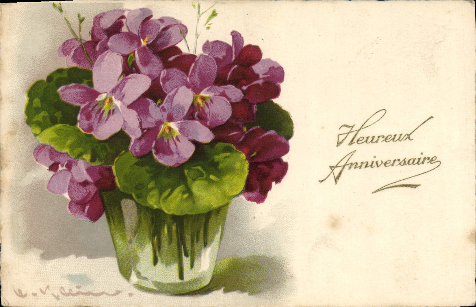 CPA Fantaisie Fleurs