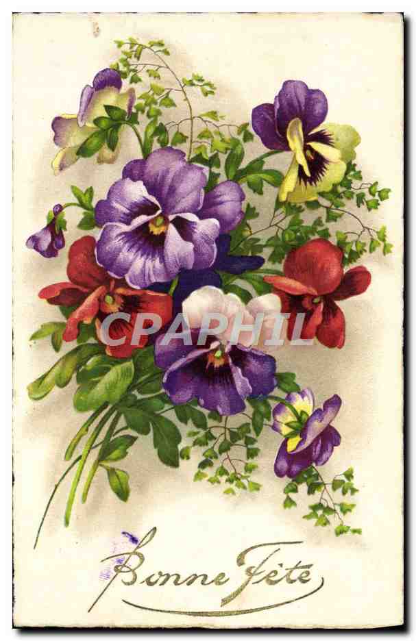CPA Fantaisie Fleurs
