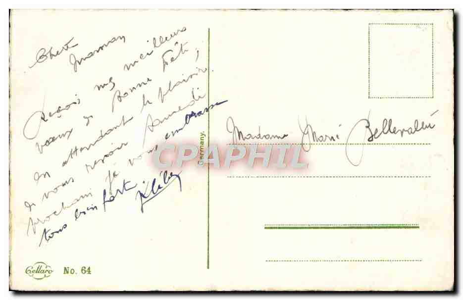 CPA Fantaisie Fleurs — Verso