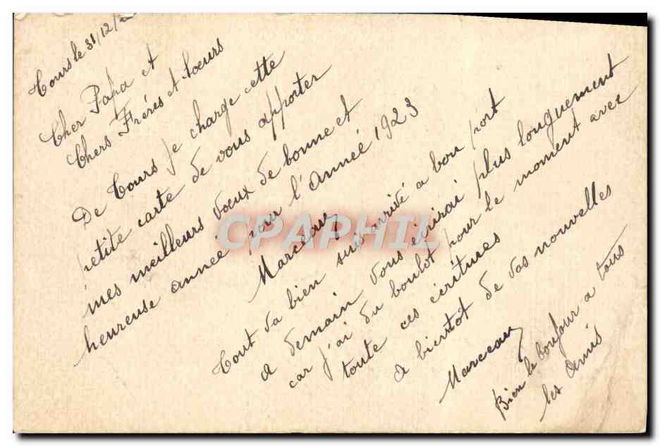CPA Fantaisie Fleurs — Back