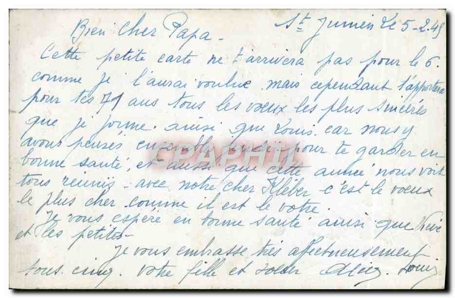 CPA Heureux anniversaire Fleurs  — Verso