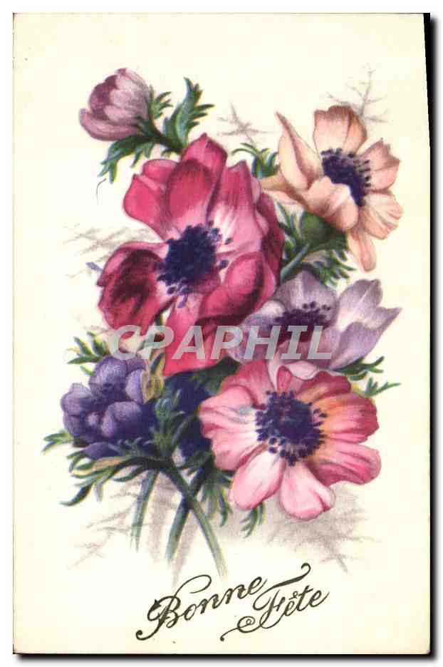 CPA Bonne Fete Fleurs 