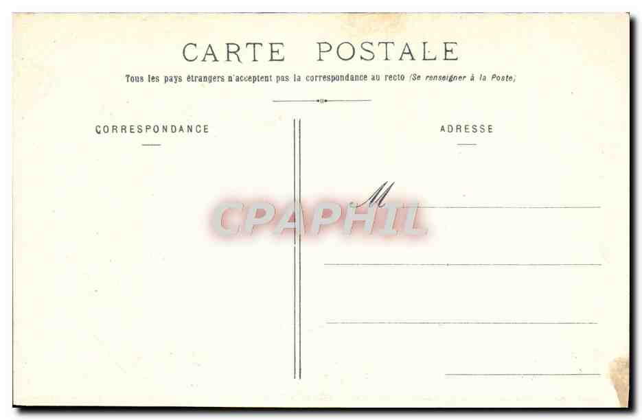 CPA Versailles Le Chateau Grande Galerie des glaces — Verso