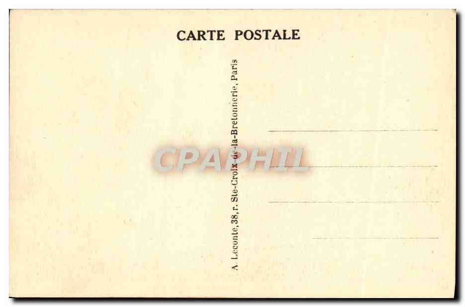 CPA Versailles Le Chateau vu du Parc — Verso