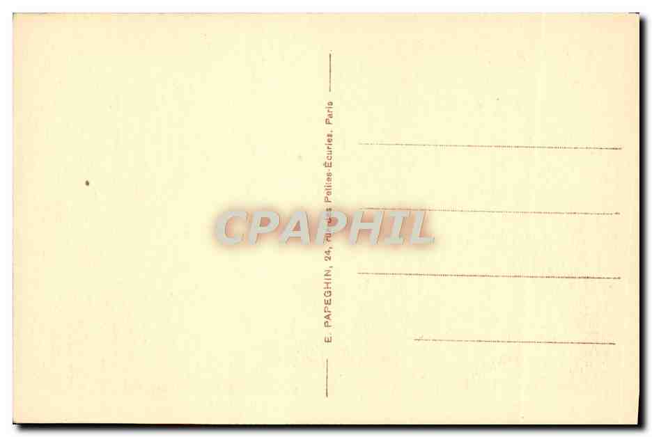 CPA Versailles Palais Du Grand Trianon Chambre de Napoleon 1er  — Rückseite