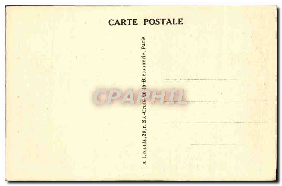 CPA Versailles Le Chateau vu du Parc — Verso