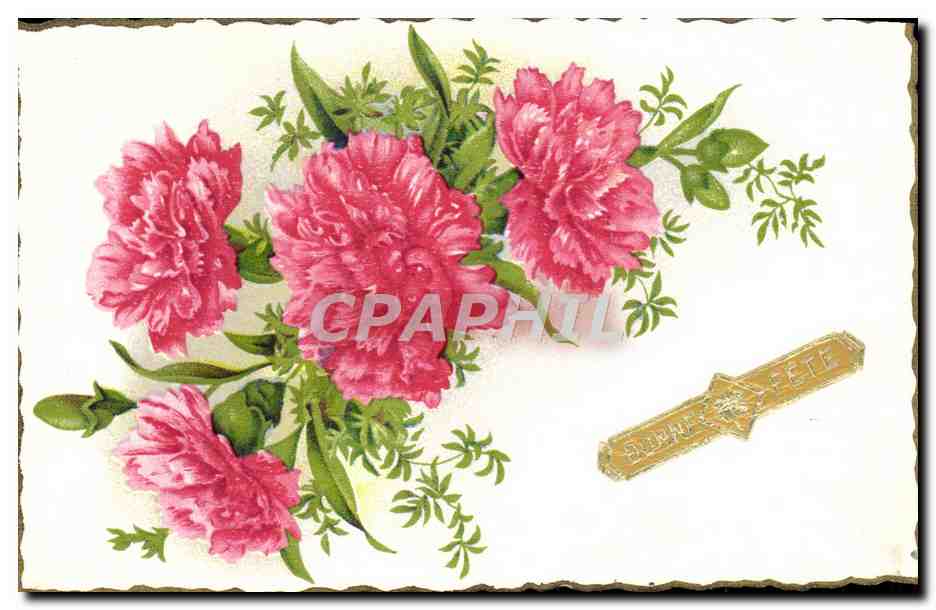 CPA Bonne Fete Fleurs