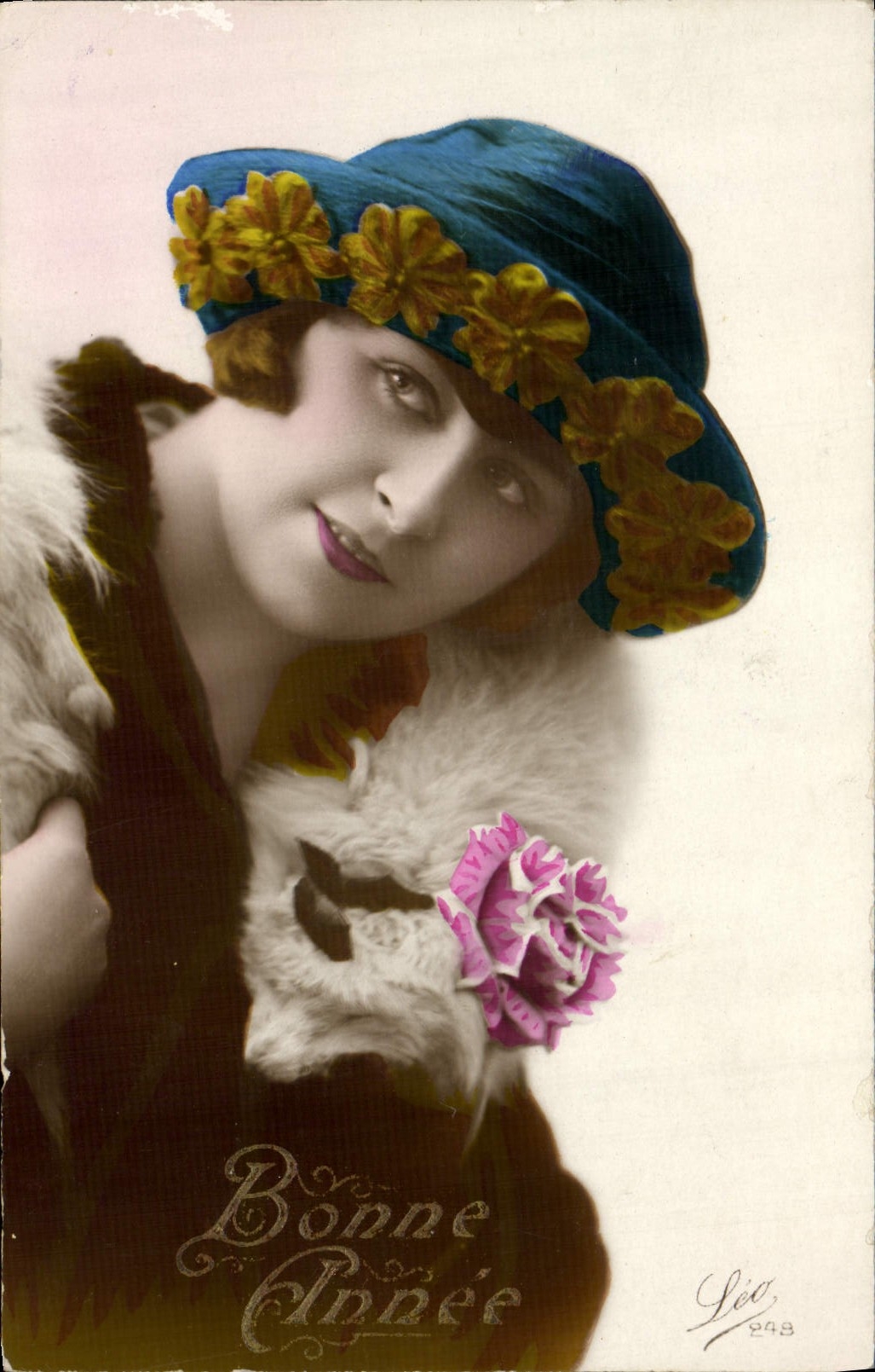 CPA Fantaisie Femme Bonne Annee