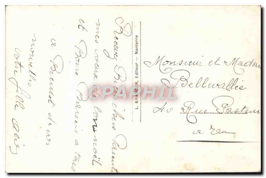 CPA Fantaisie Noel Sabot  — Rückseite