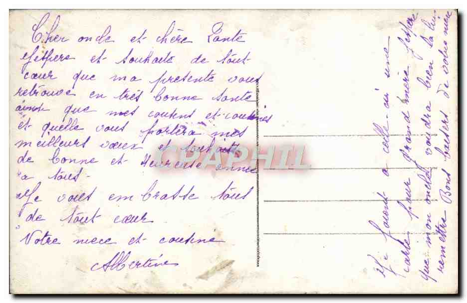 CPA Fantaisie Enfant Fer a cheval  — Rückseite