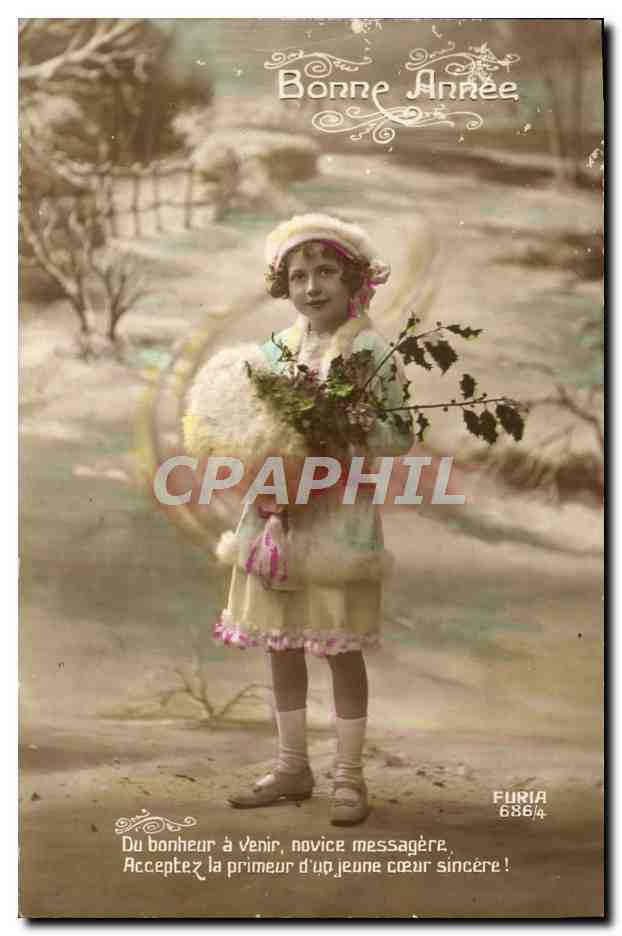 CPA Fantaisie Enfant Bonne Annee