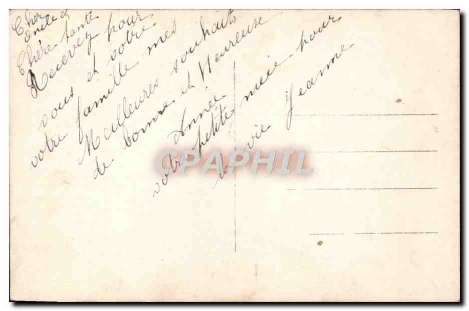 CPA Fantaisie Enfant Bonne Annee — Verso