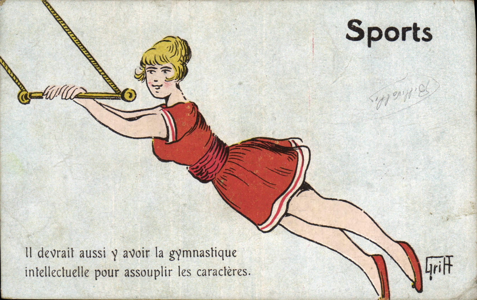 CPA Sports Gymnastique Illustrateur Griff