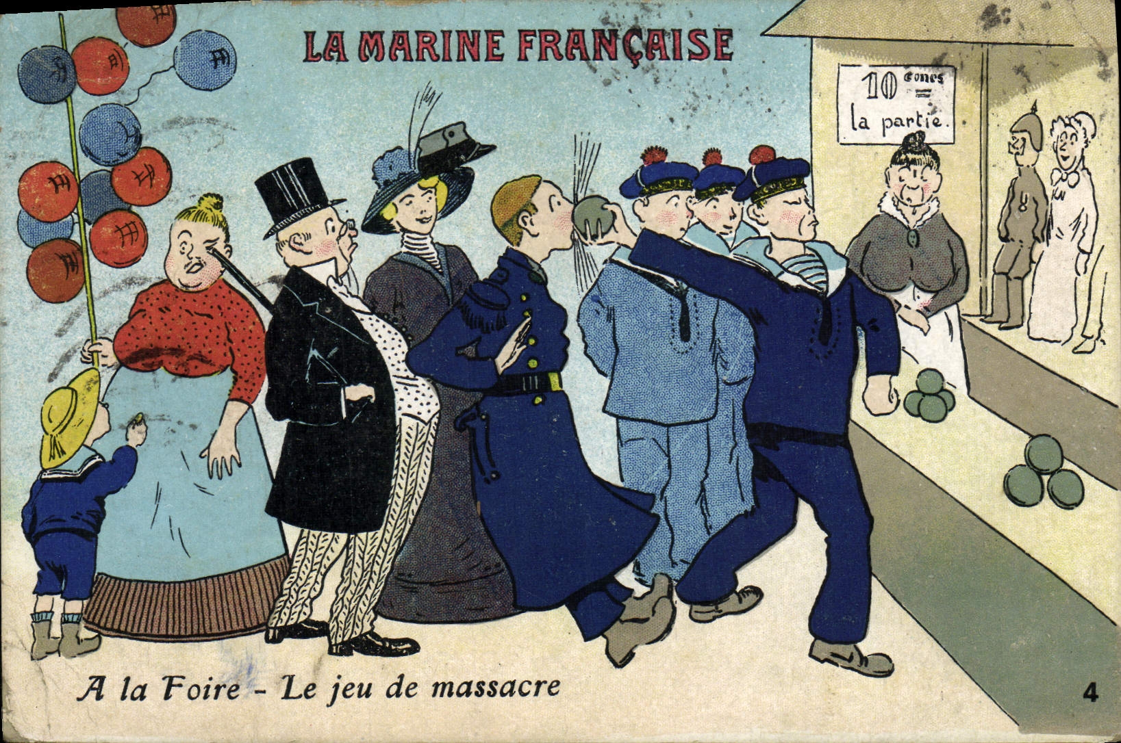 La Marine Française — A la Foire - Le jeu de massacre — série 4