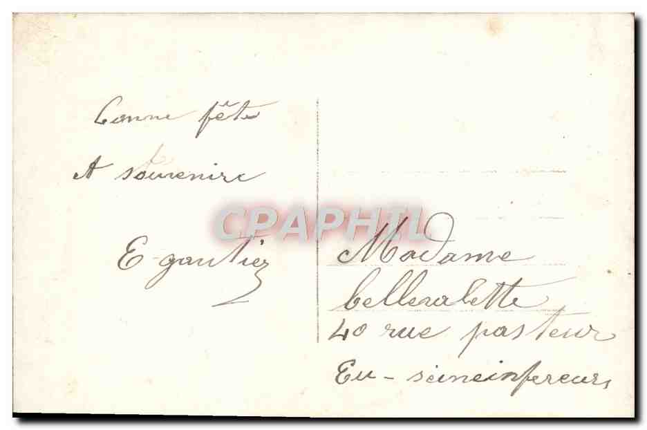 CPA Bonne Fete Femme — Rückseite