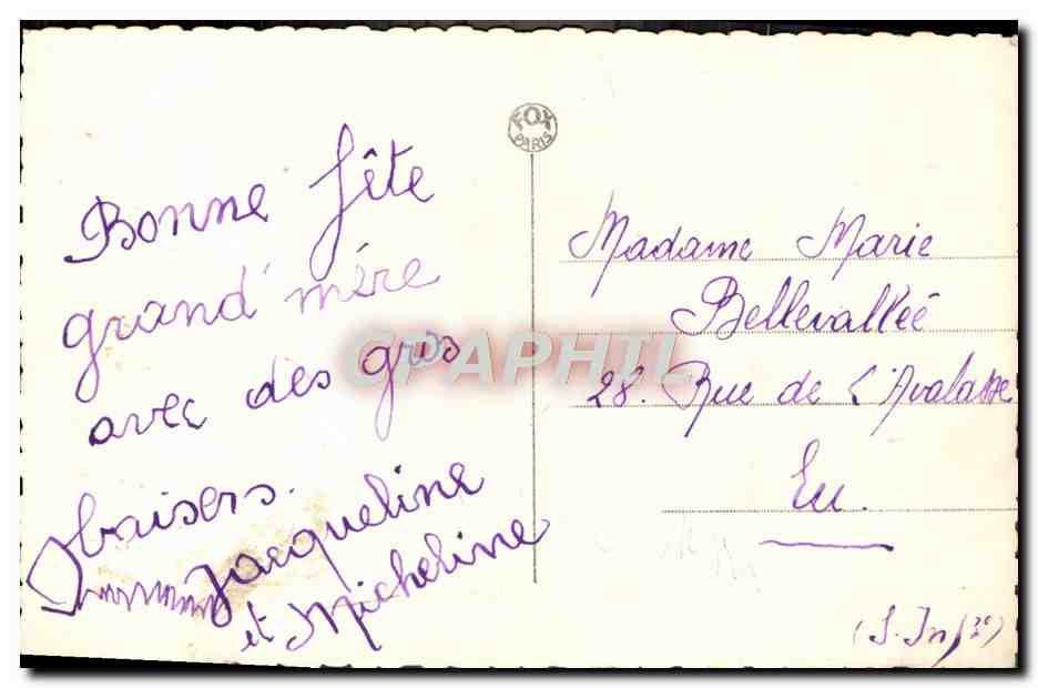 CPA Fantaisie Enfants — Verso