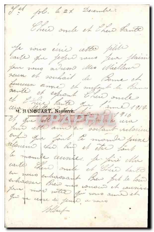 CPA Fantaisie homme — Rückseite