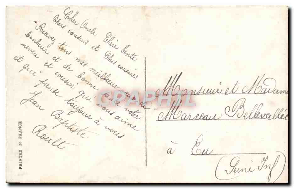CPA Fantaisie Enfant Soldat Militaria  — Verso