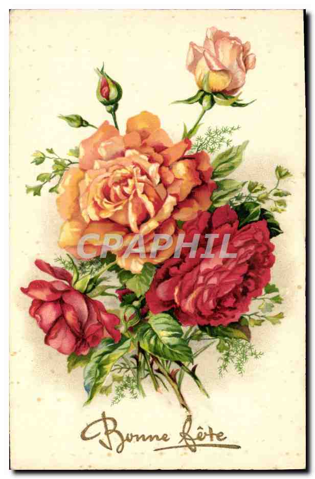 CPA Fantaisie Fleurs