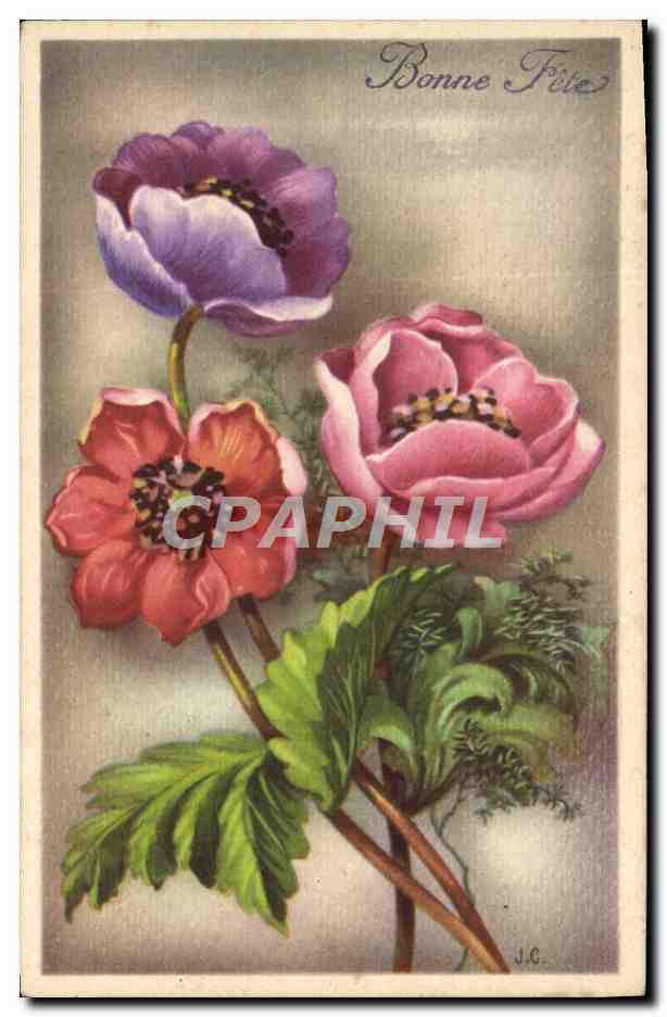 CPA Fantaisie Fleurs