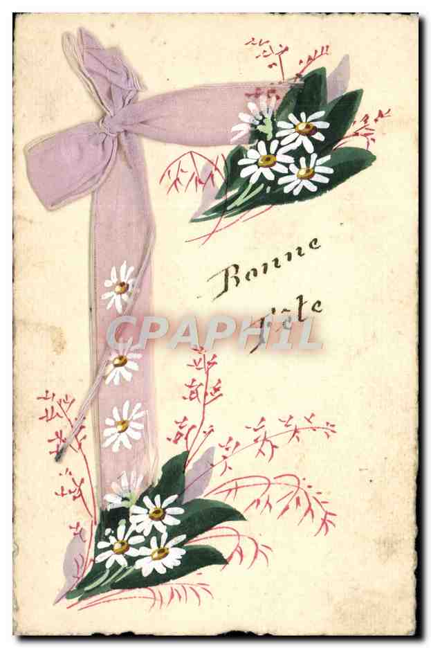 CPA Fantaisie Fleurs Bonne fete