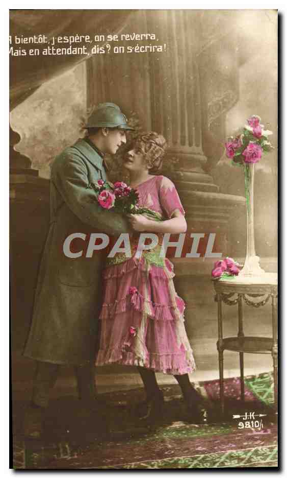 CPA Fantaisie Femme Soldat Militaria