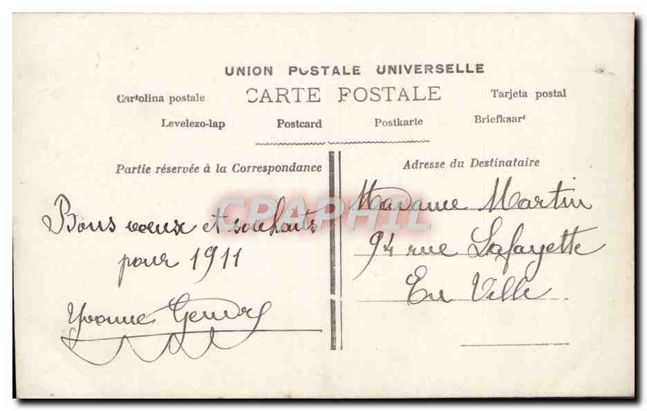 CPA Fantaisie Enfant — Rückseite
