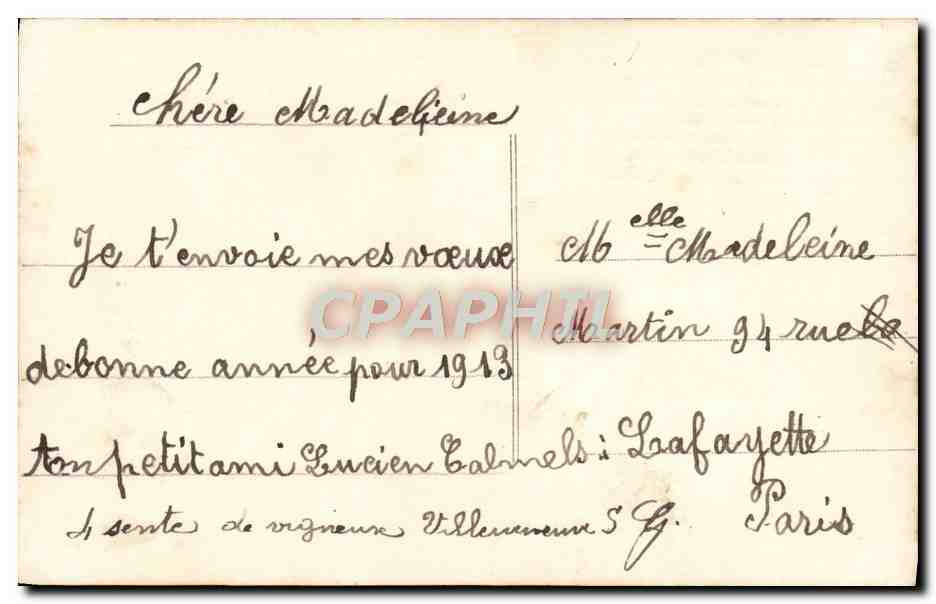 CPA Fantaisie Enfants — Verso