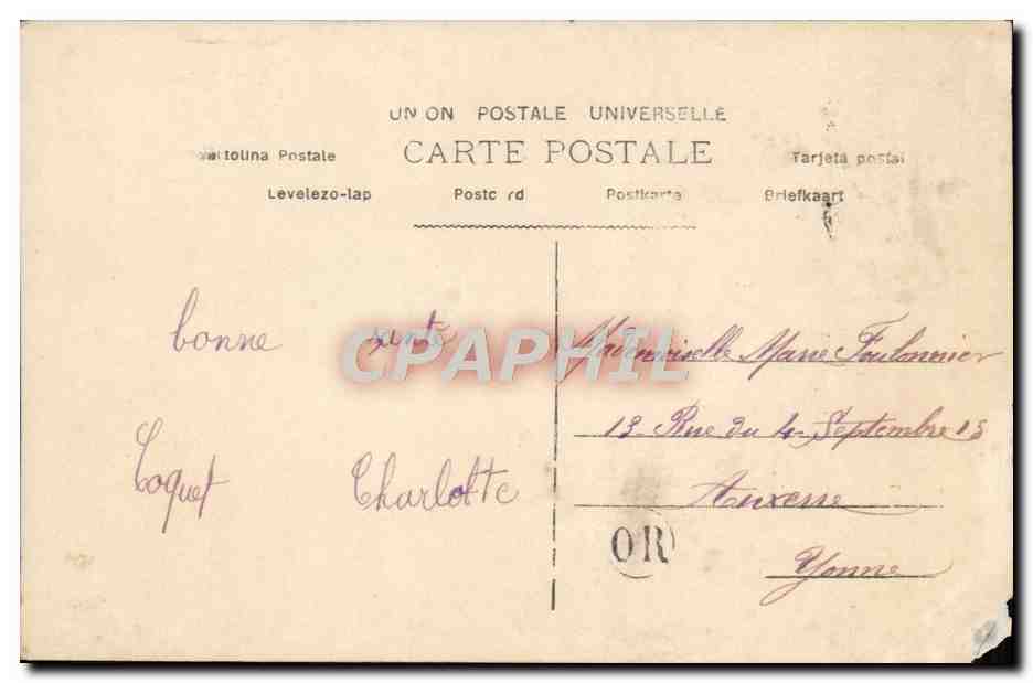 CPA Fantaisie Enfant — Rückseite