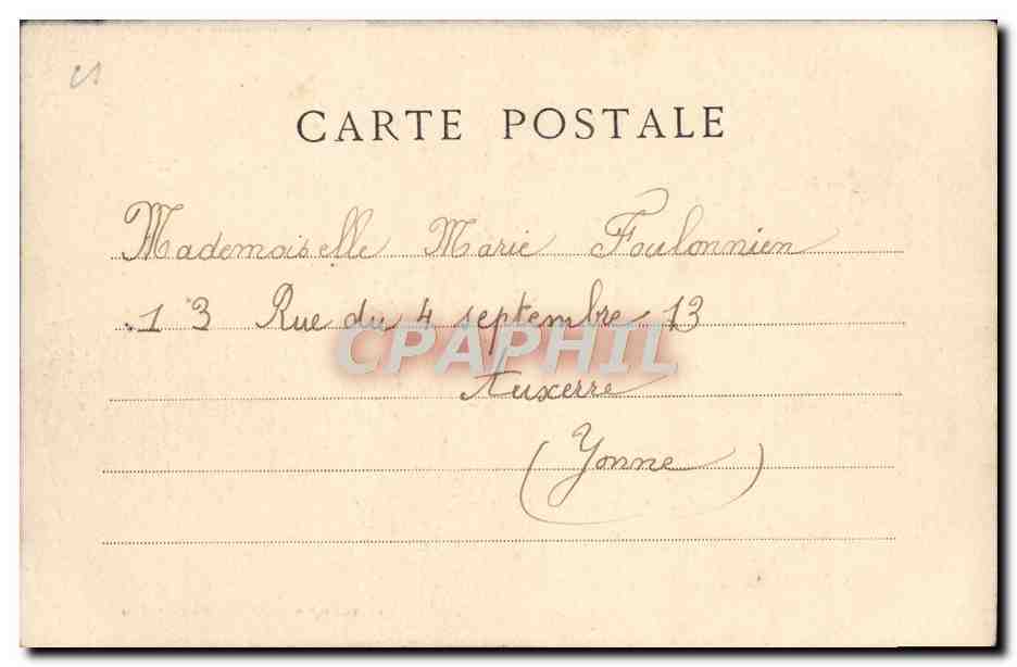 CPA Fantaisie Enfant Fleurs — Rückseite
