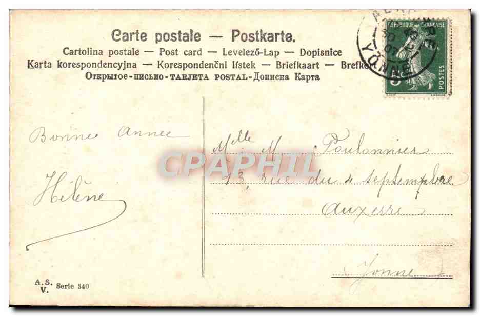 CPA Fantaisie Enfant — Verso