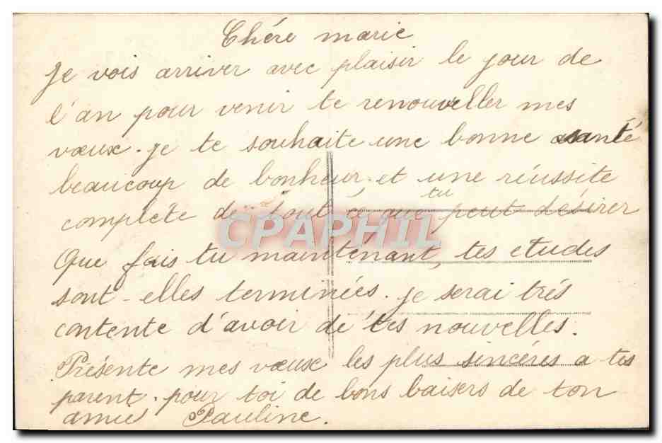 CPA Fantaisie Homme — Rückseite