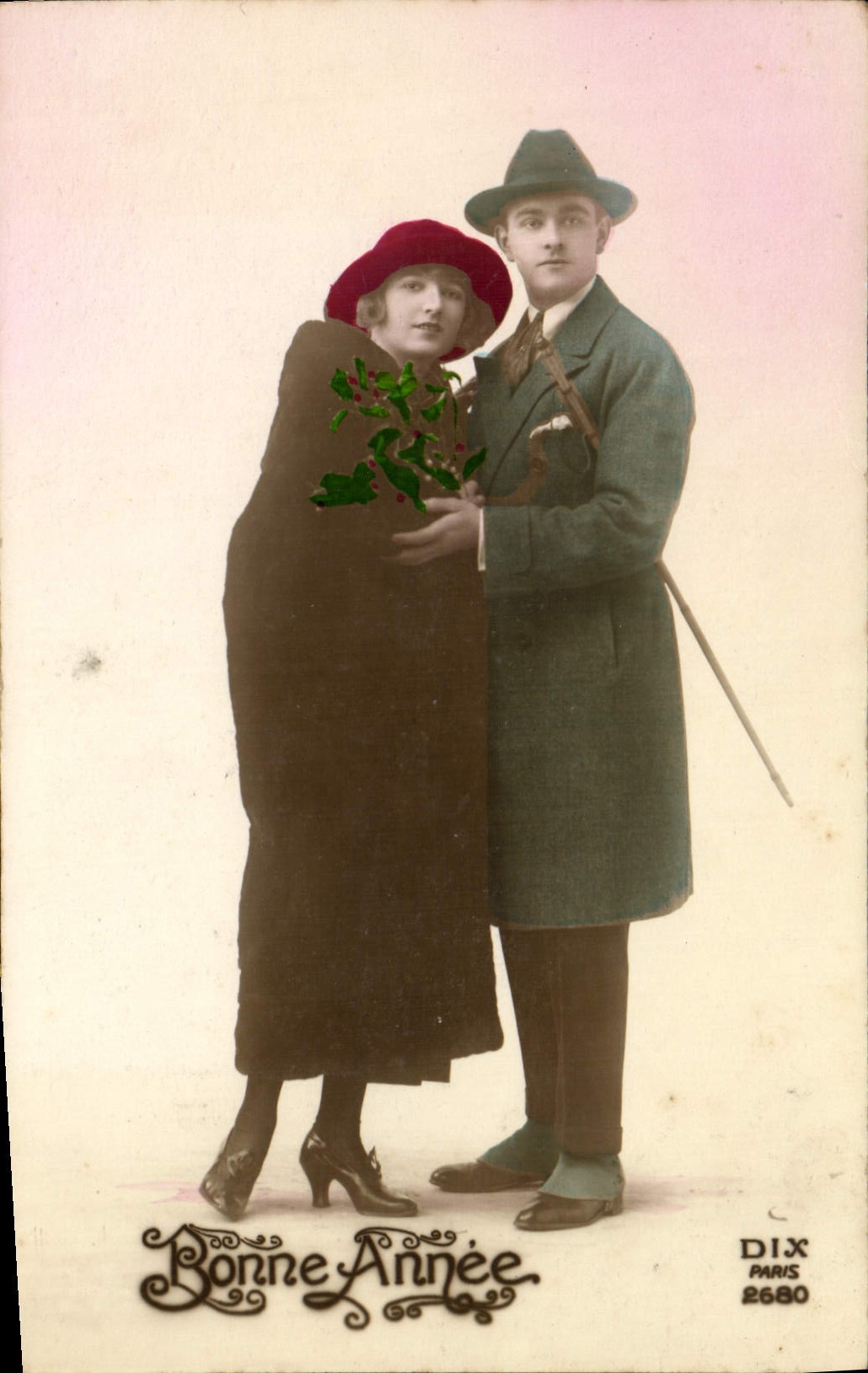 CPA Fantaisie Femme Couple