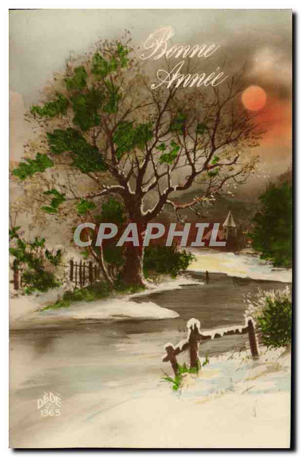 CPA Fantaisie Bonne annee