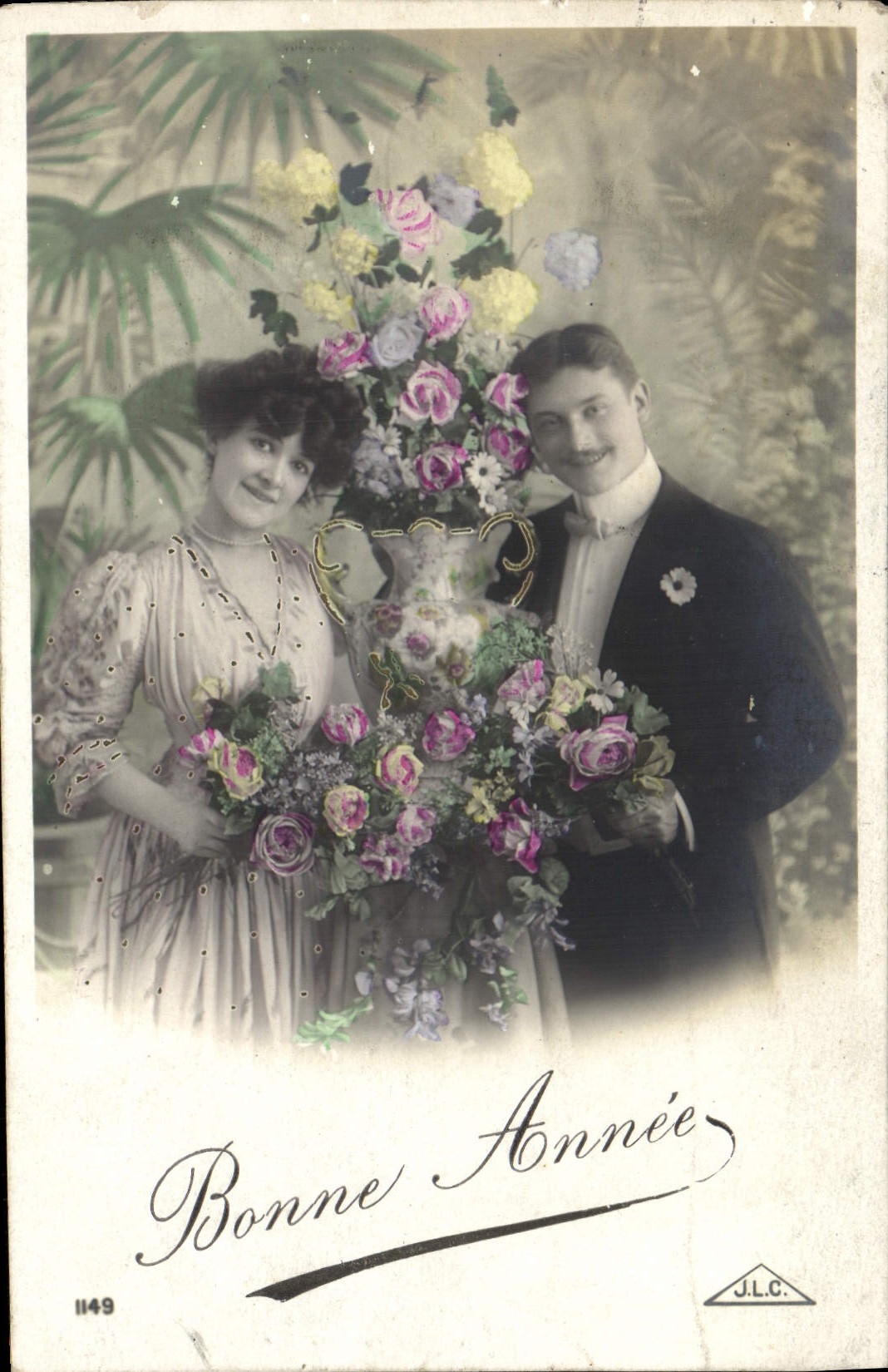 CPA Fantaisie Femme Couple