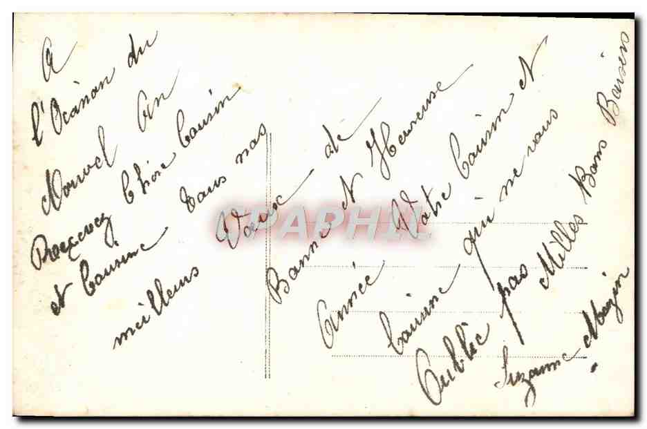 CPA Fantaisie Femme — Verso