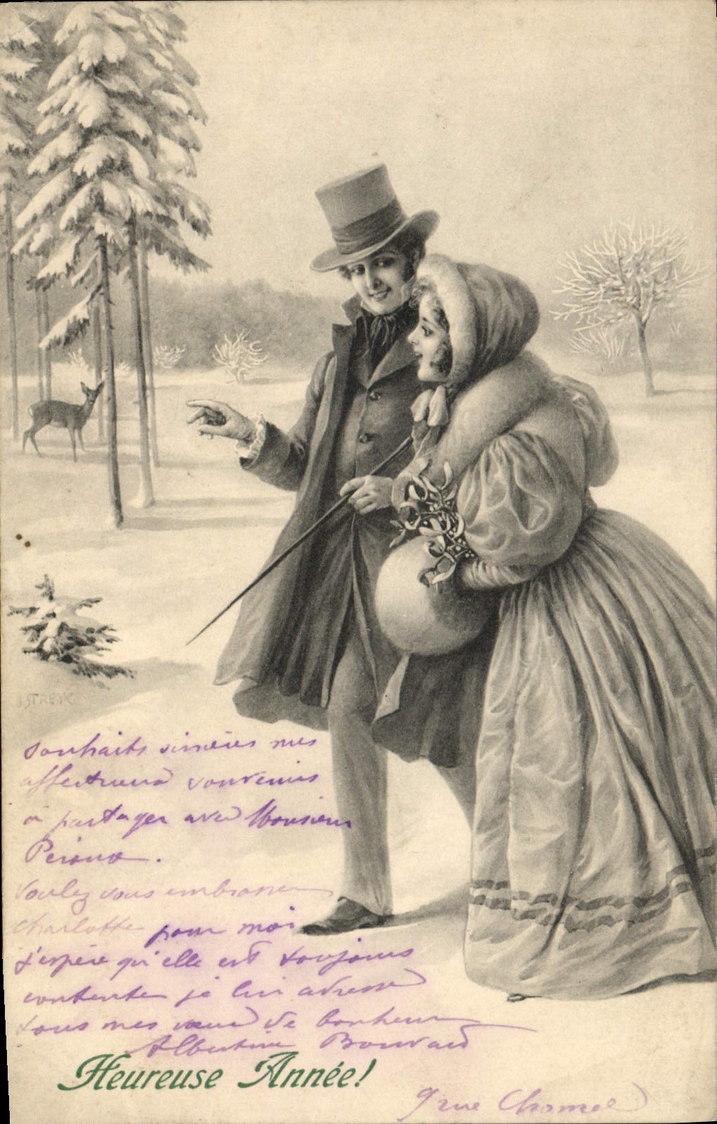 CPA Fantaisie Femme