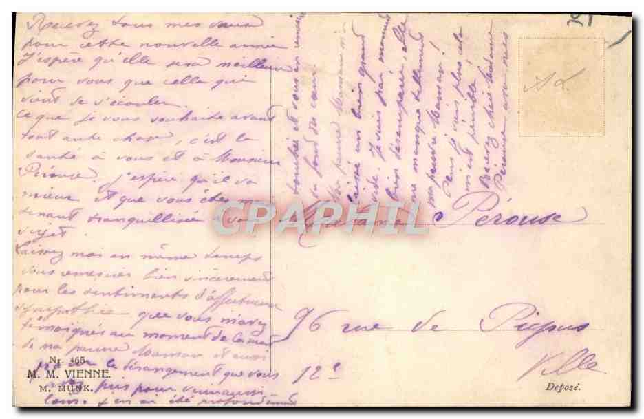 CPA Fantaisie Femme — Verso