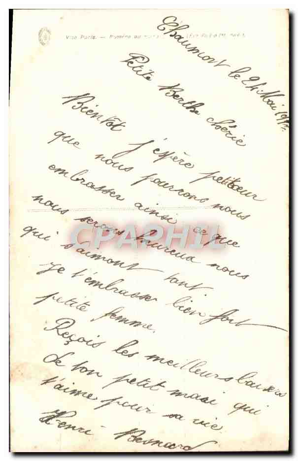 CPA Fantaisie femme Soldat Militaria — Verso