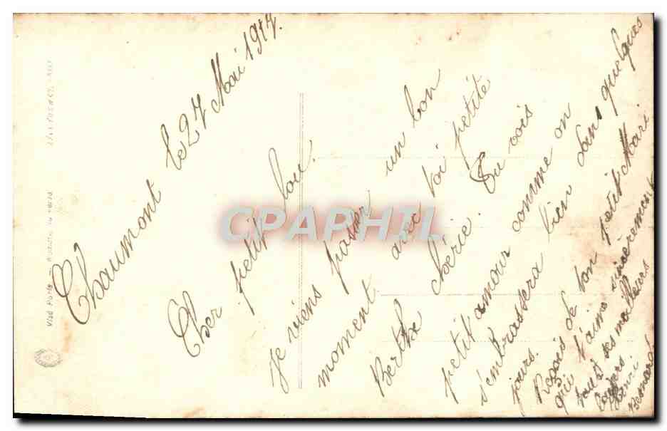 CPA Fantaisie Femme Soldat Militaria — Verso