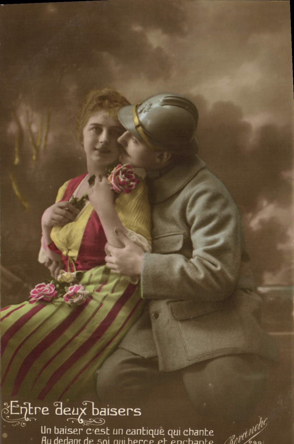 CPA Fantaisie Femme Soldat Militaria