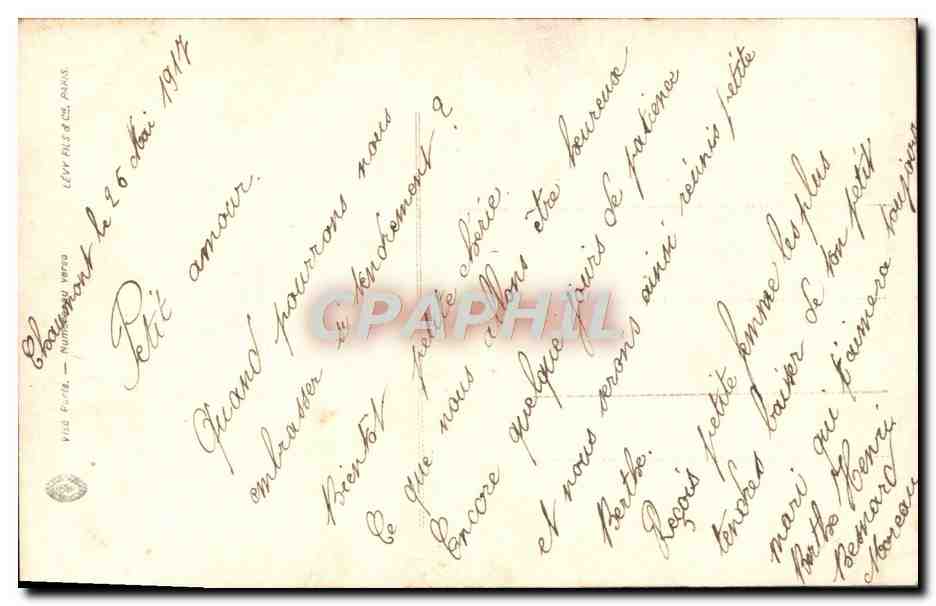 CPA Fantaisie Femme Soldat Militaria — Rückseite