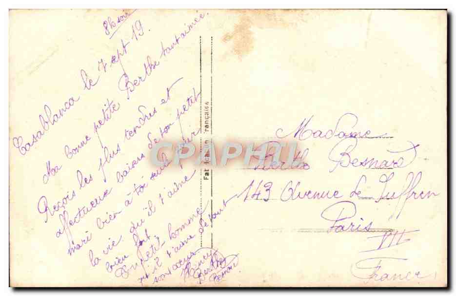 CPA Fantaisie Femme — Verso