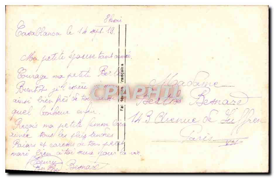 CPA Fantaisie Femme — Rückseite