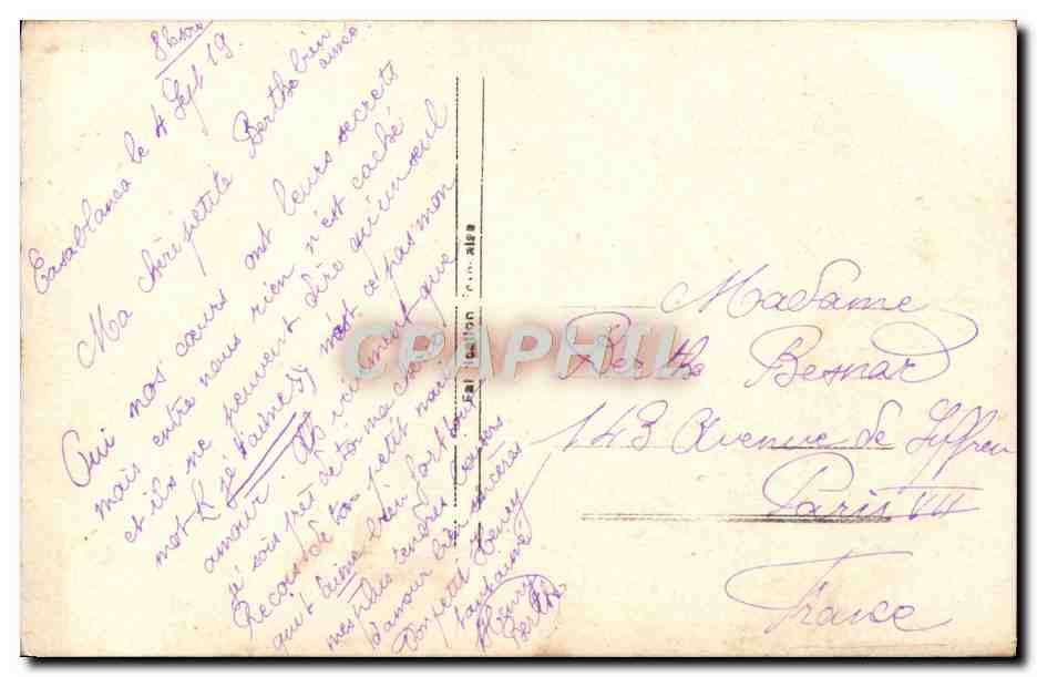 CPA Fantaisie Femme — Rückseite