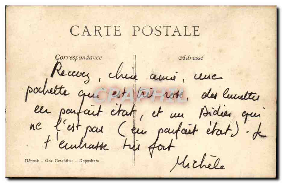 Deux jeunes femmes en costume — scène intérieure — A.T.S. n° 304 — Verso