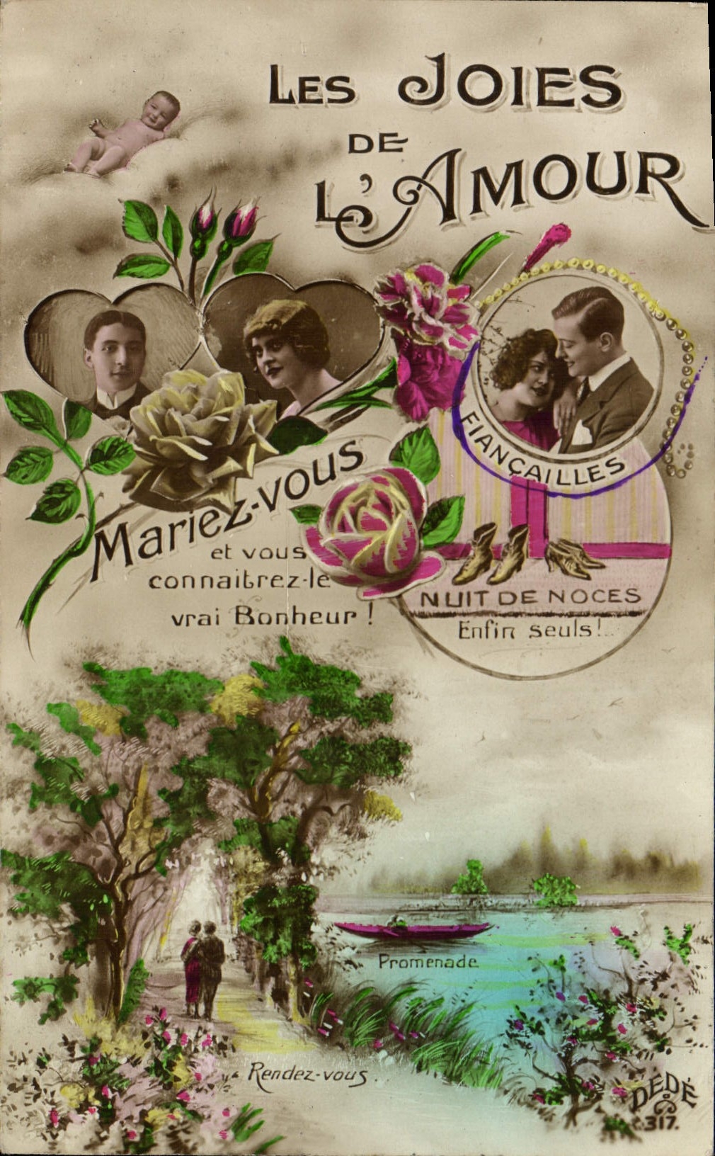 CPA Fantaisie Femme Joies de l'amour