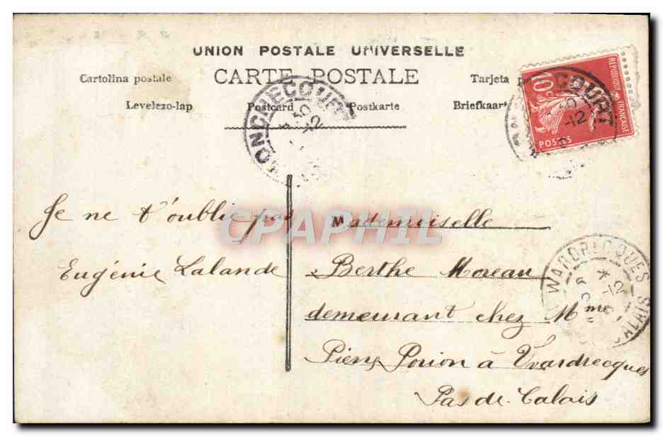 Non ho scelto nel mio giardino — tre specie di fiori nobili — Parigi, editore Parigi, n° 397 — Verso